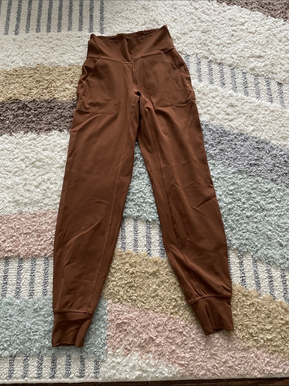 Lululemon Align High-Rise Brown Jogger Pants with Pockets - Size 2